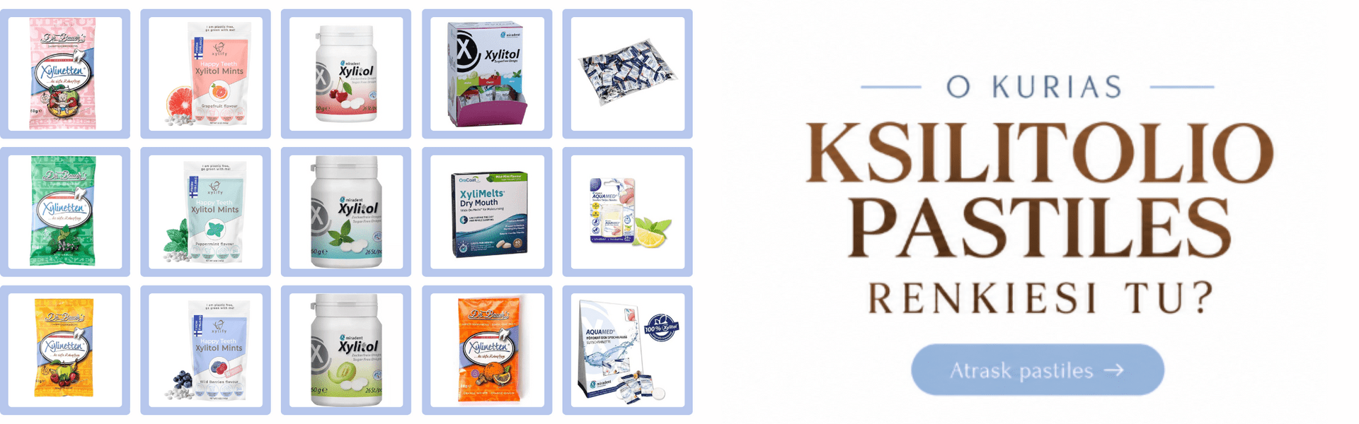 Ksilitolio pastilės