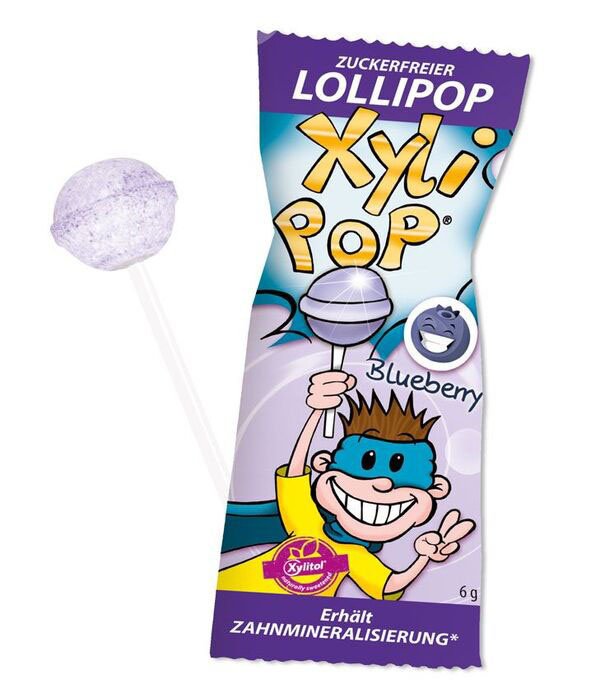 XyliPOP ledinukas su ksilitoliu, mėlynių skonio 1 vnt.