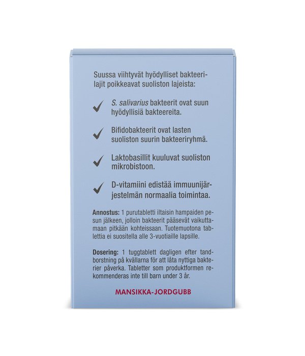 KidsGuide probiotikai(čiulpiamosios tabletės) vaikams su vitaminu D3, braškių skonio, kursas (3 vnt.)