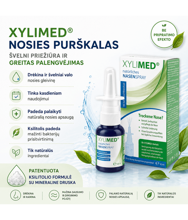 Xylimed purškalas su ksilitoliu sausai nosies gleivinei , 45 ml.