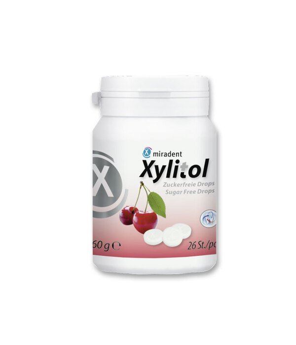 XYLITOL ksilitolio pastilės, vyšnių skonio