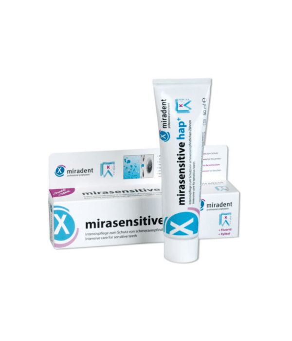 Dantų pasta Miradent Mirasensitive hap+, 50 ml.
