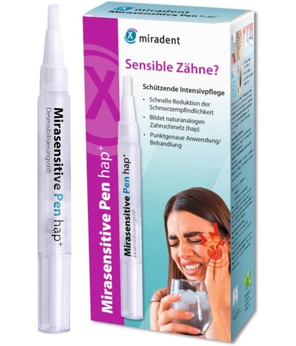 Miradent Mirasensitive Pen hap+ pieštukas jautriems dantims, 2,5 ml