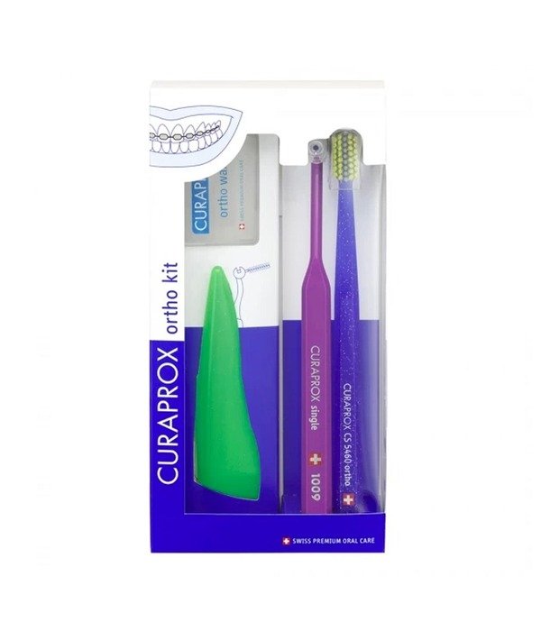 Curaprox Ortho Kit ortodontinis rinkinys breketų priežiūrai
