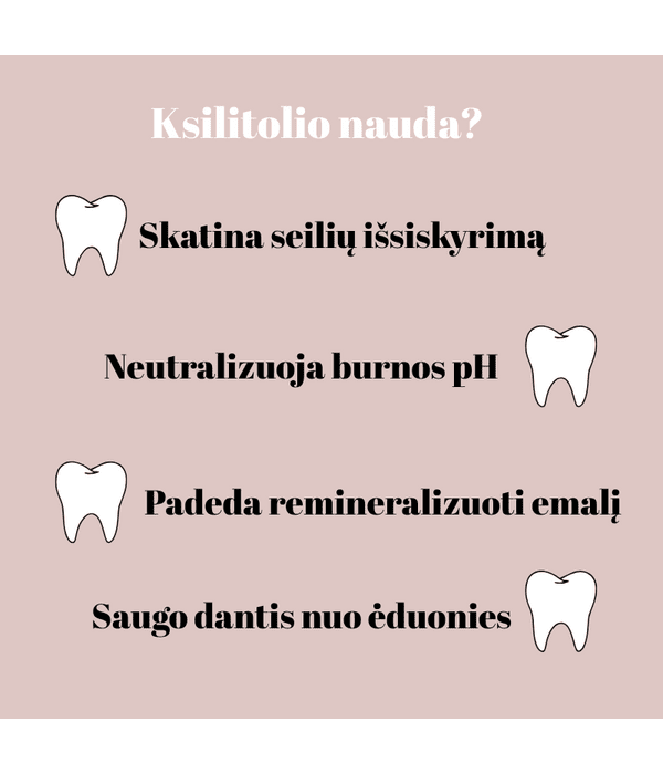 XYLITOL ksilitolio kramtomųjų gumų rinkinys 200x2vnt. dėžutėje