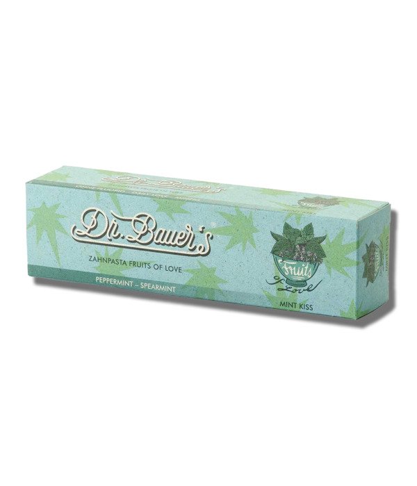 Dr.Bauer’s mėtos skonio dantų pasta be fluoro Mint Kiss, 90 ml