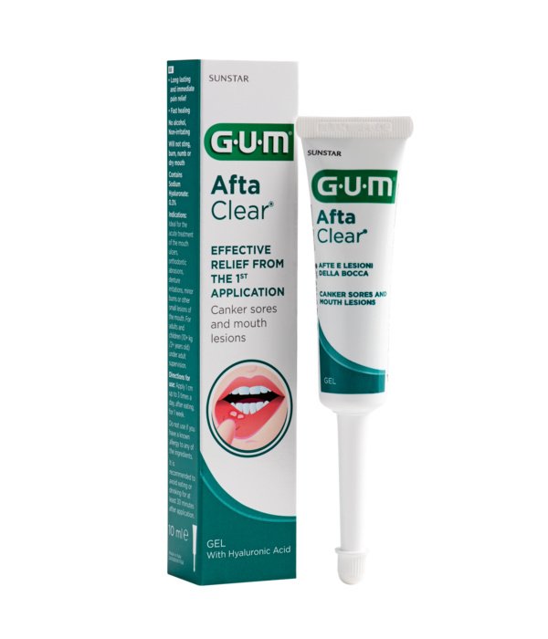 Gelis burnos žaizdelėms GUM® AftaClear, 10 ml.
