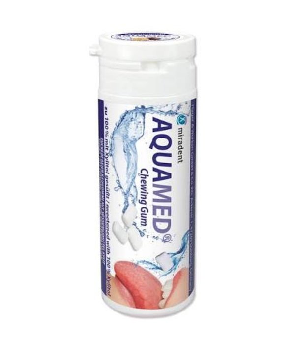 Aquamed ksilitolio kramtomoji guma,  pasiflorų skonio , 30 g.