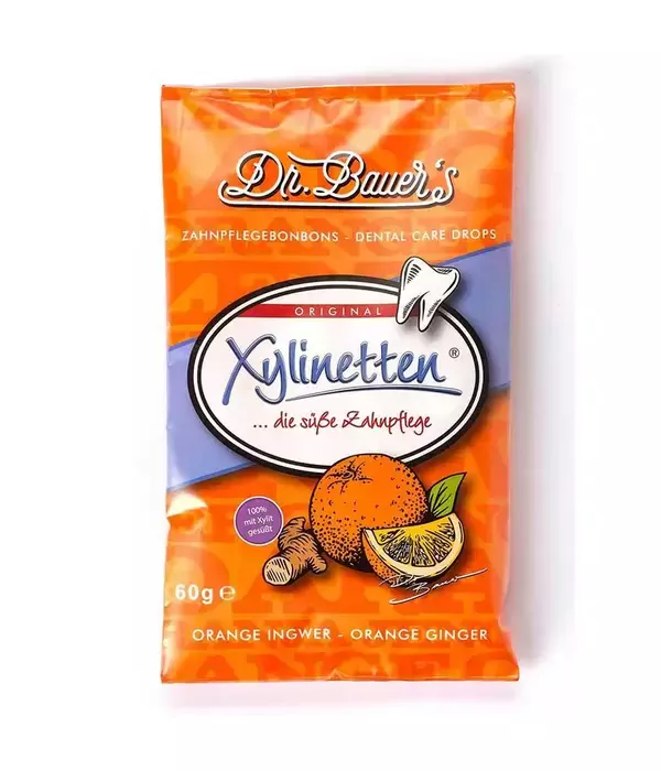 Dr. Bauer‘s burnos pastilės su ksilitoliu – Xylinetten, 60 g. (30 vnt.)