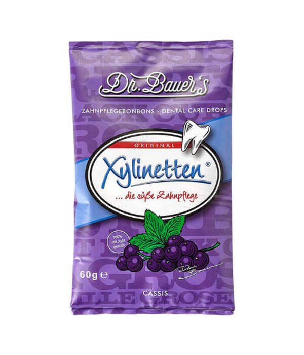 Dr. Bauer‘s burnos pastilės su ksilitoliu – Xylinetten, 60 g. (30 vnt.)