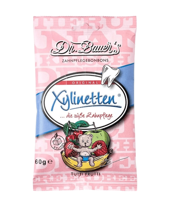 Dr. Bauer‘s burnos pastilės su ksilitoliu – Xylinetten, 60 g. (30 vnt.)