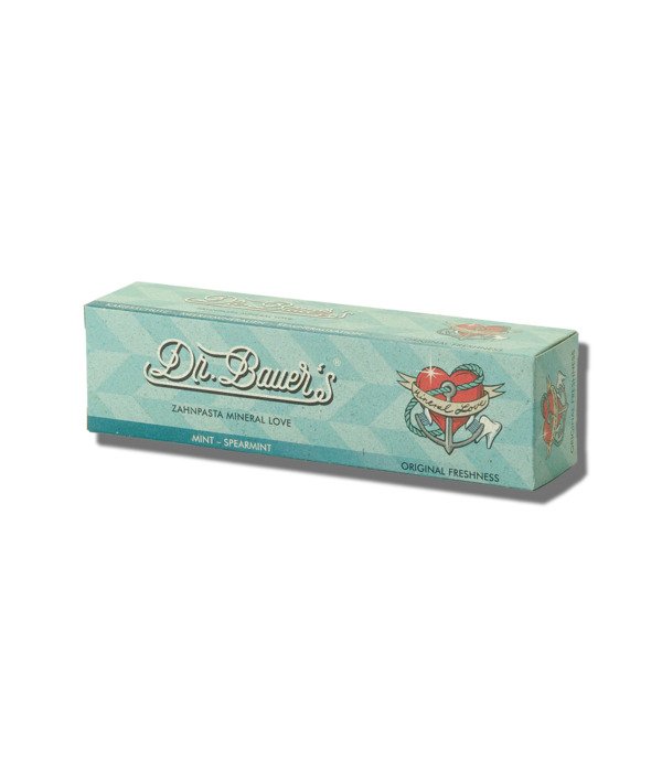 Dr.Bauer’s dantų pasta su jūros mineralais mėtų skonio Mineral Love, 90 ml.