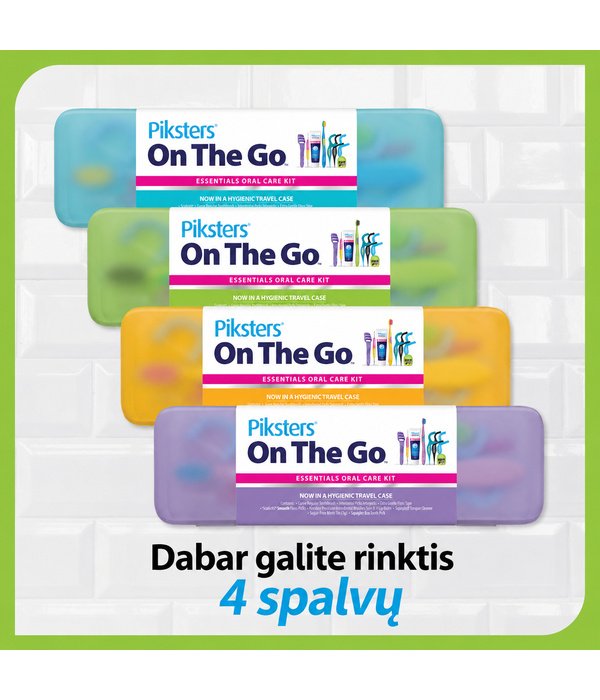 Piksters On The Go kelioninis burnos priežiūros rinkinys