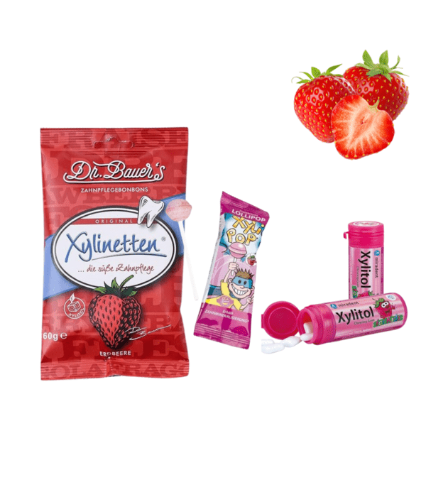 Braškių Trio ksilitolio rinkinys