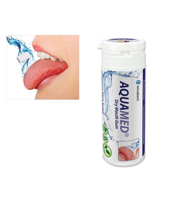 Aquamed kramtomoji pasiflorų skonio guma, 30 g.
