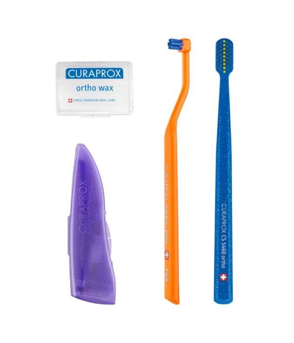 Curaprox Ortho Kit ortodontinis rinkinys breketų priežiūrai