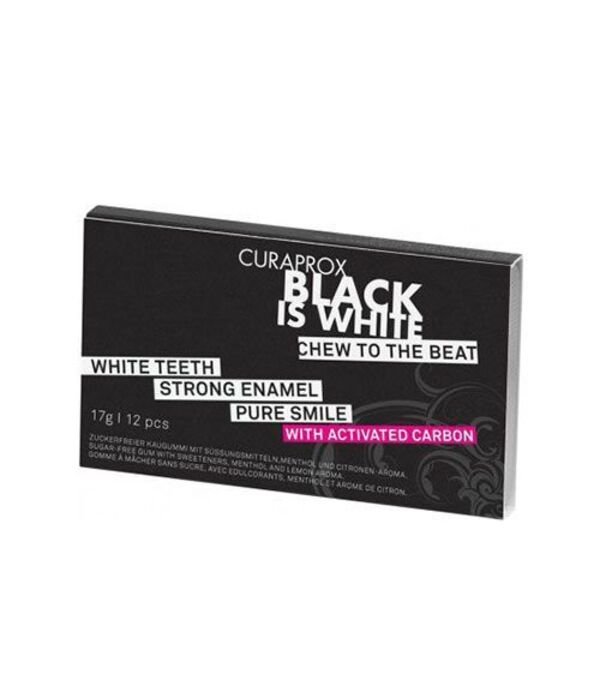 Curaprox Black Is White kramtomoji guma 
