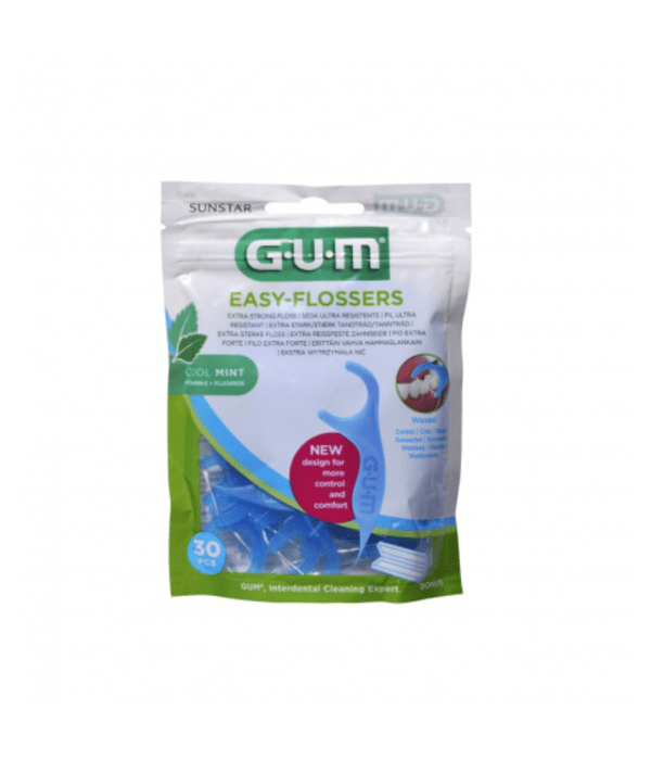 Dantų siūlai su laikikliu, GUM® Easy Flossers N30