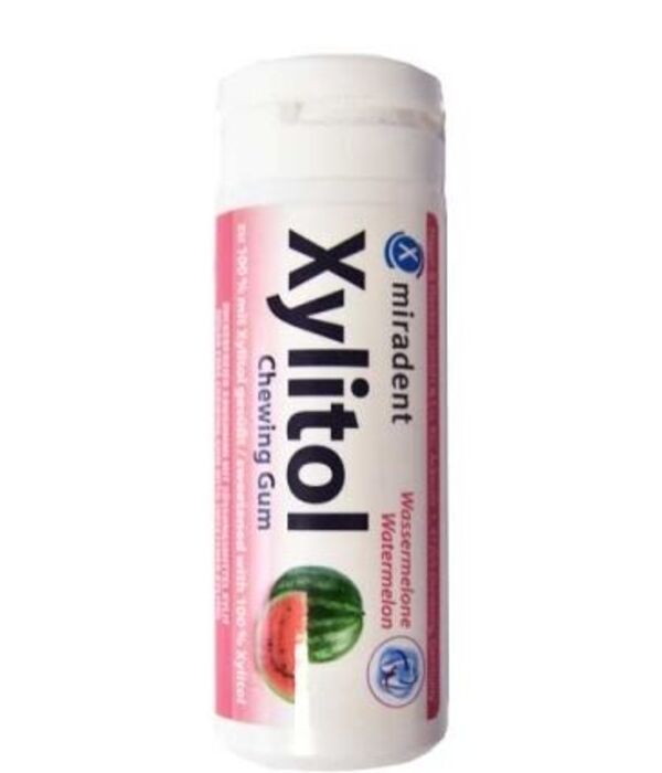 XYLITOL becukrė kramtomoji guma arbūzų skonio, 30 g.