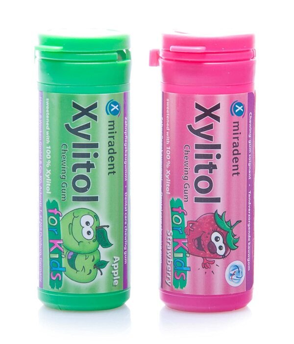 Xylitol Kids vaikiškų kramtomųjų gumų rinkinys , 2*30g.