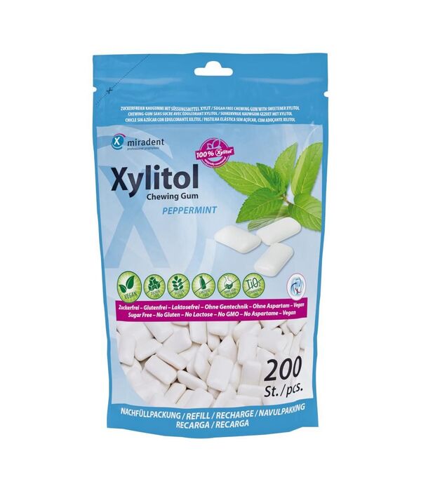Xylitol kramtomoji guma pipirmėčių skonio, 200vnt