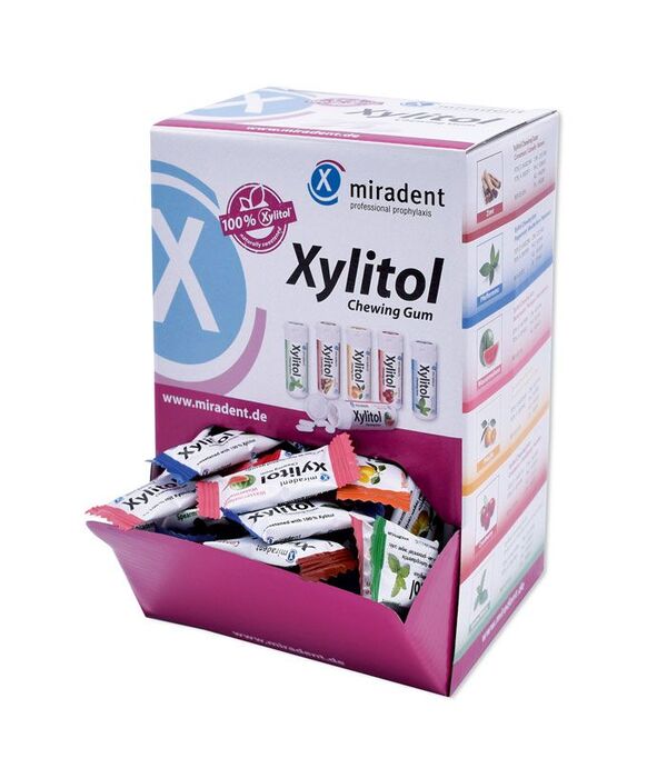 XYLITOL ksilitolio kramtomųjų gumų rinkinys 200x2vnt. dėžutėje