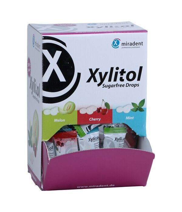 XYLITOL ksilitolio pastilių rinkinys 100 vnt. dėžutėje